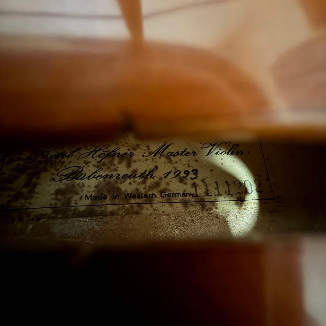 カールヘフナー　バイオリン　KH66 4/4 1993年 Ary France