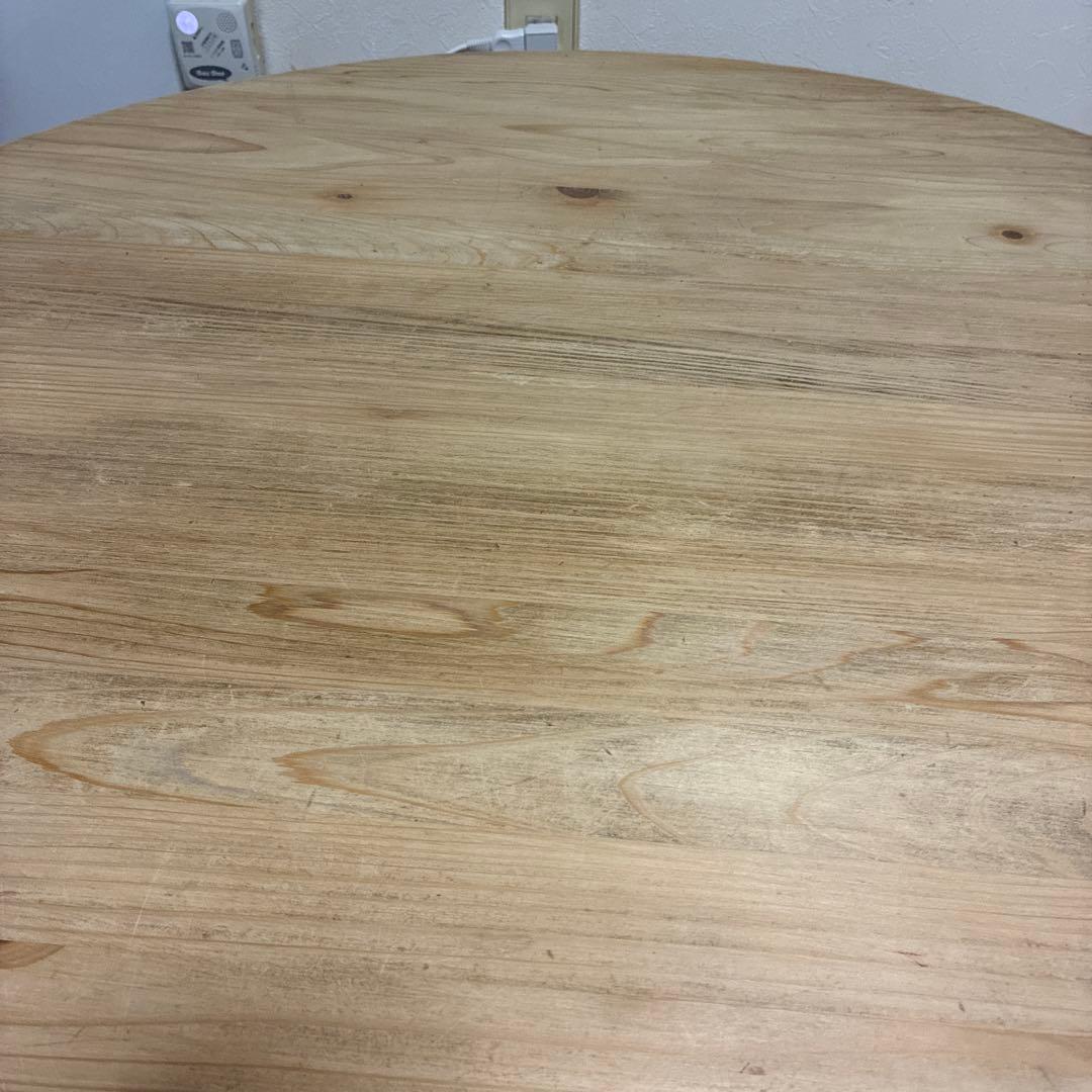天然木　無垢　円卓　座卓