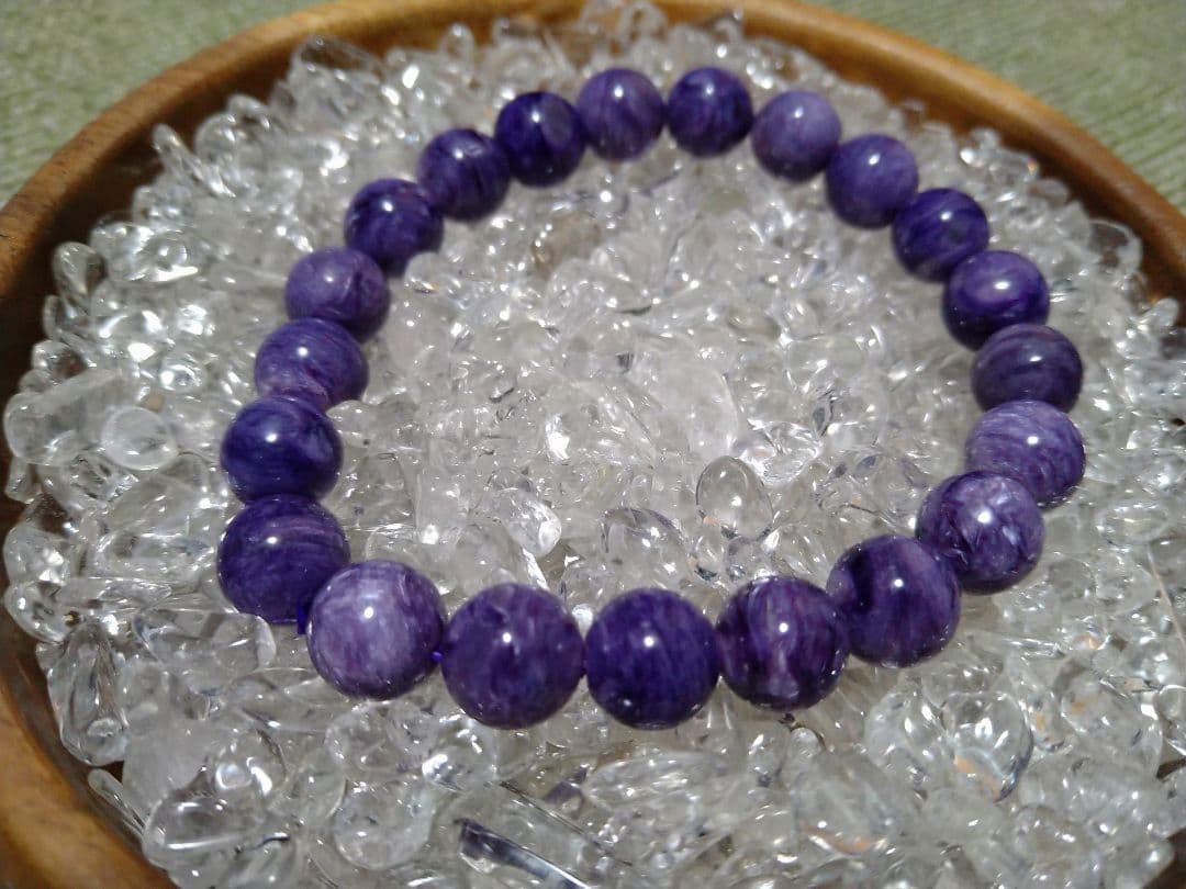 (美品)　チャロアイト(2A)　パワーストーンブレスレット