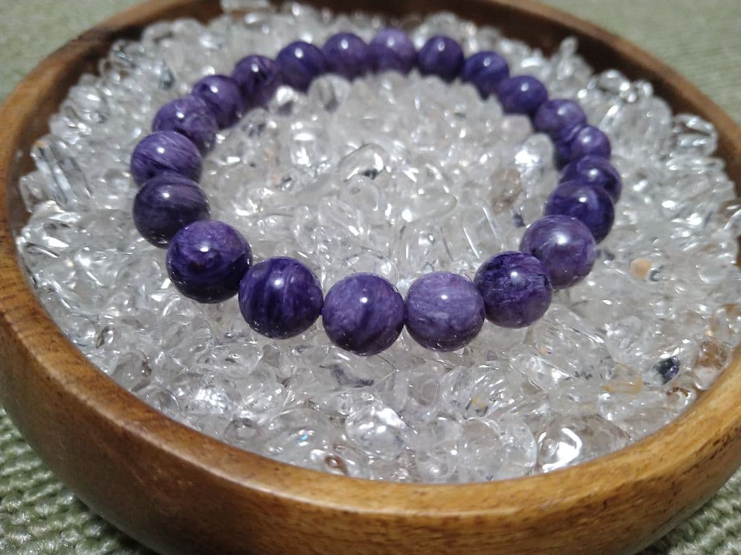 (美品)　チャロアイト(2A)　パワーストーンブレスレット