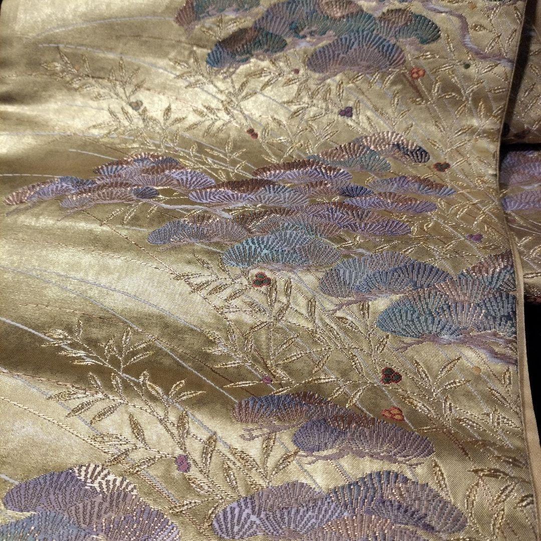 A345★高級‼️作家帯‼️袋帯テーブルランナー2ｍ6cm