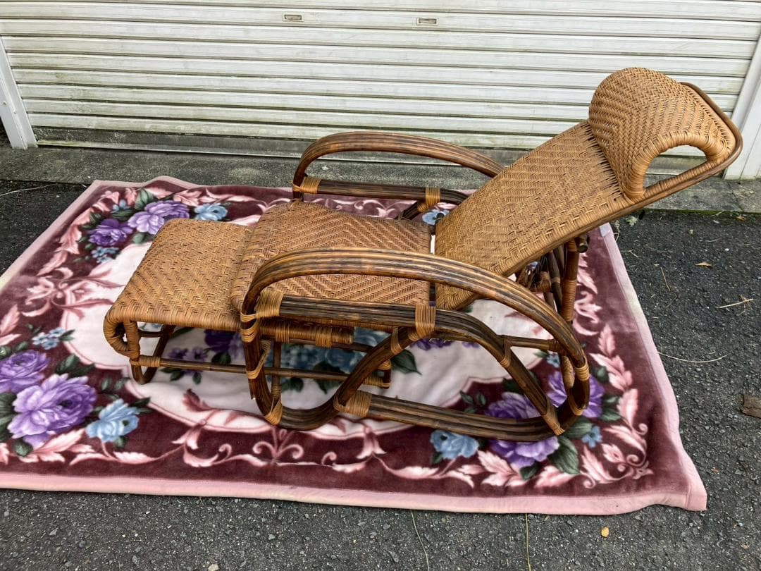 高級藤椅子★ラタン★オットマン★チェア