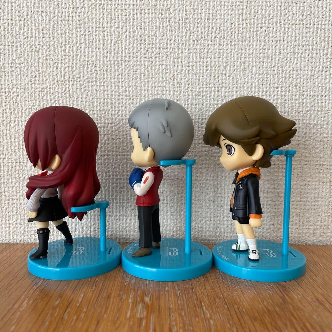 Happyくじ ペルソナ3 G賞 ちびフィギュア 美鶴 真田 天田 セット
