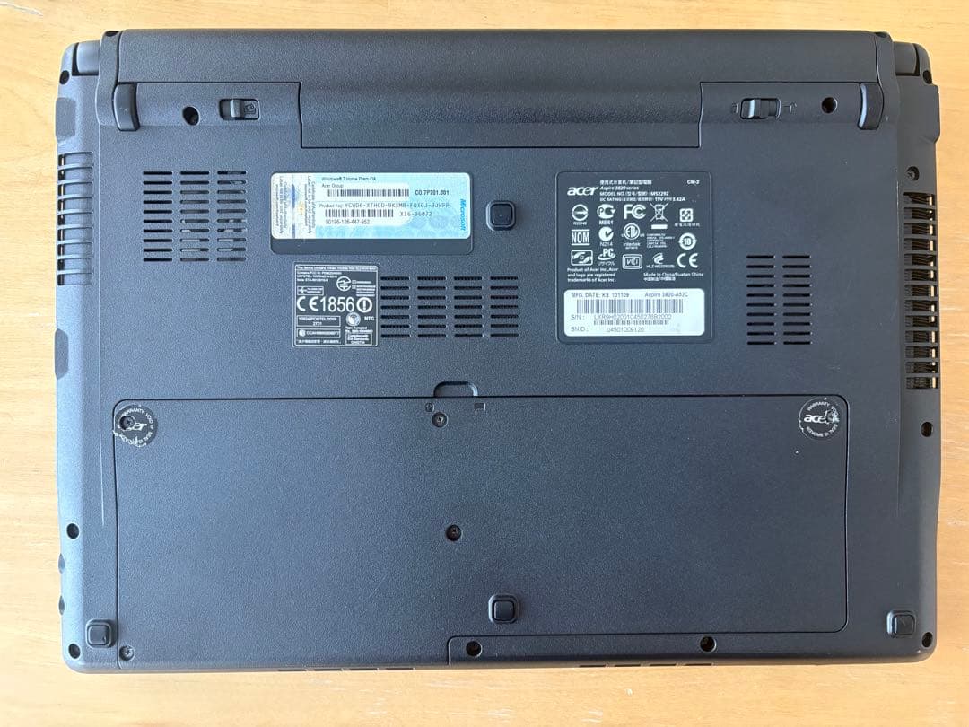 Acer Aspire 3820-A5C ノートPC