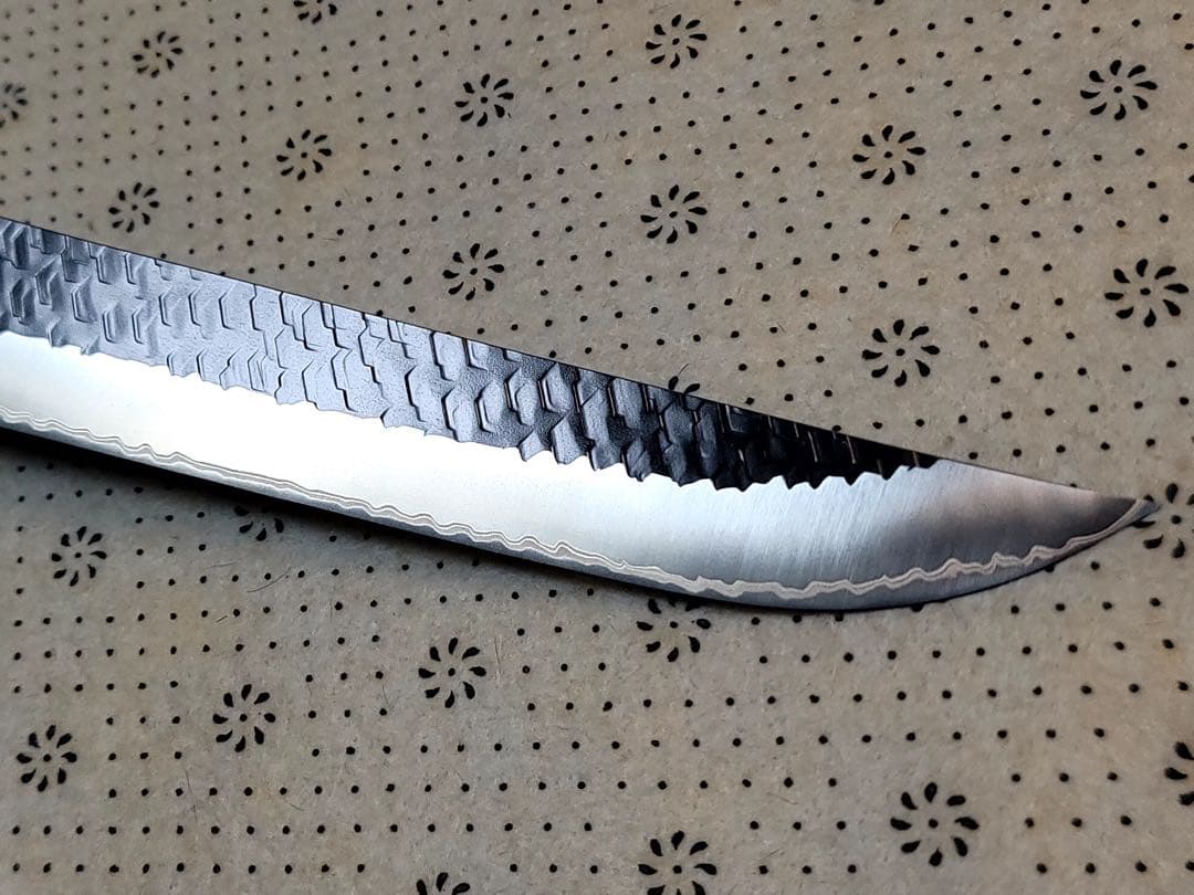 二唐刃物　黒打ち　sg2 先丸筋引き　255mm
