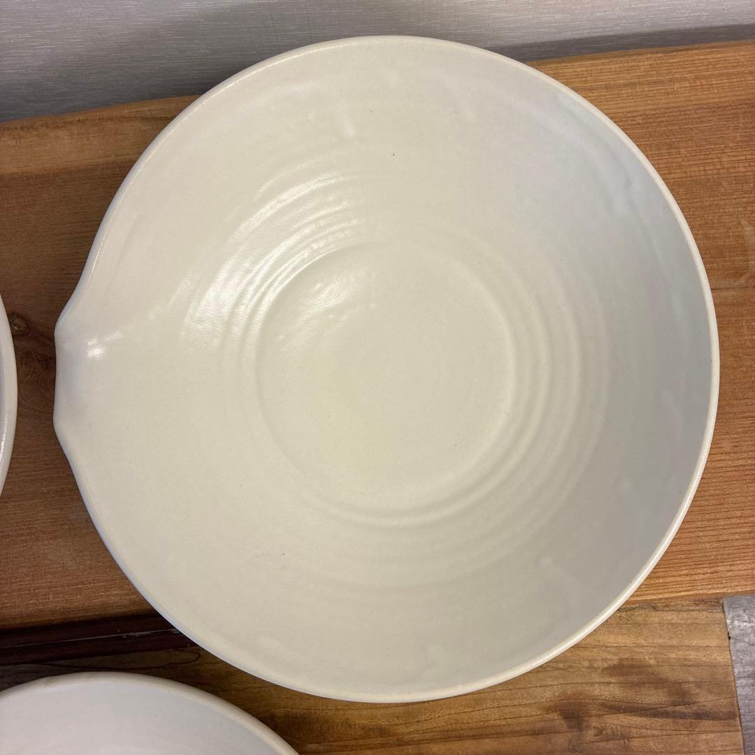 新品　陶器　陶芸作家　不揃い片口鉢3個　463