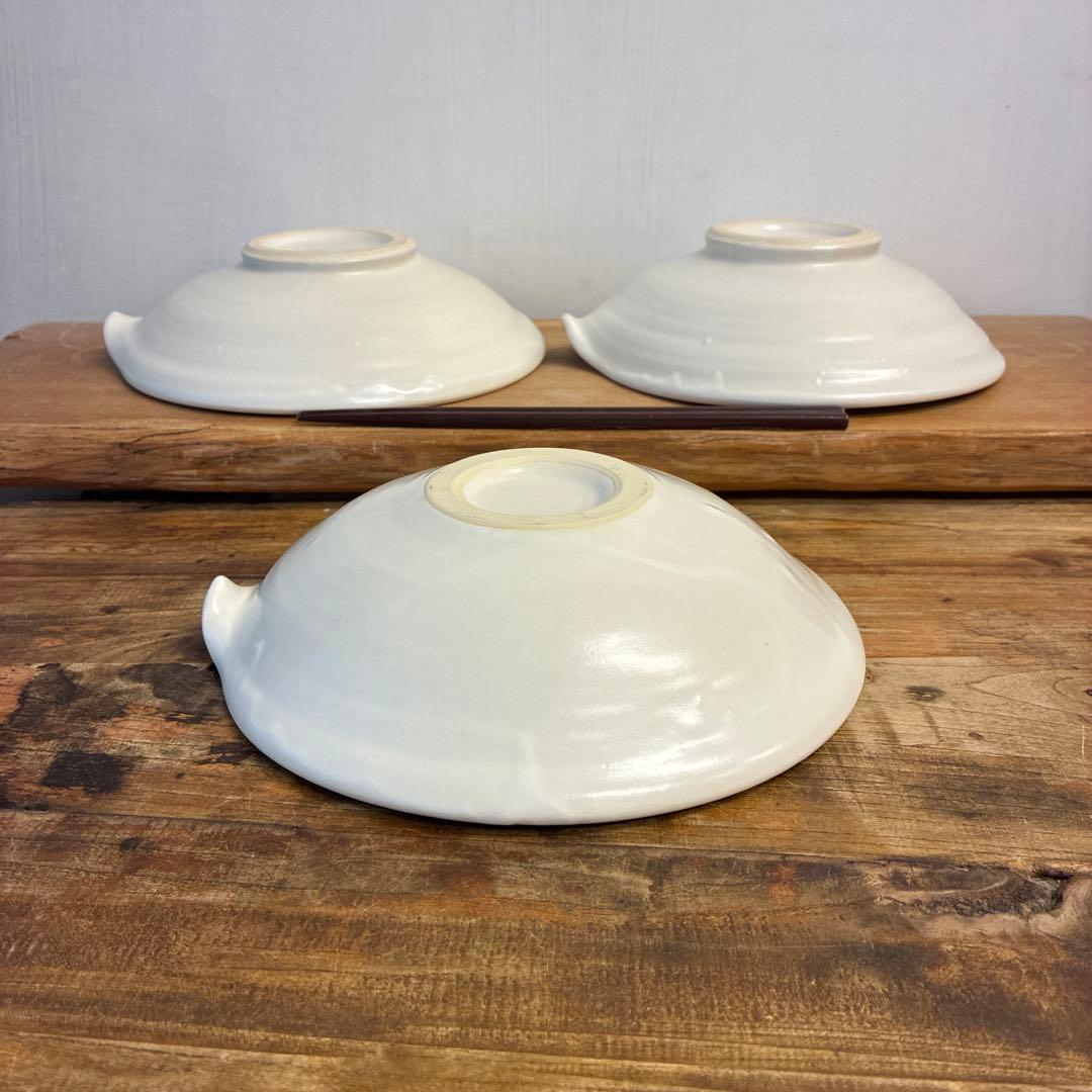 新品　陶器　陶芸作家　不揃い片口鉢3個　463