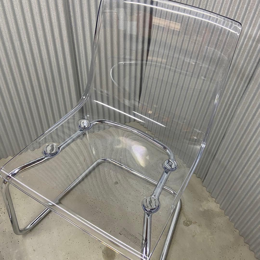 IKEA イケア⭐️TOBIAS トービアス 透明チェア　2脚【5350】
