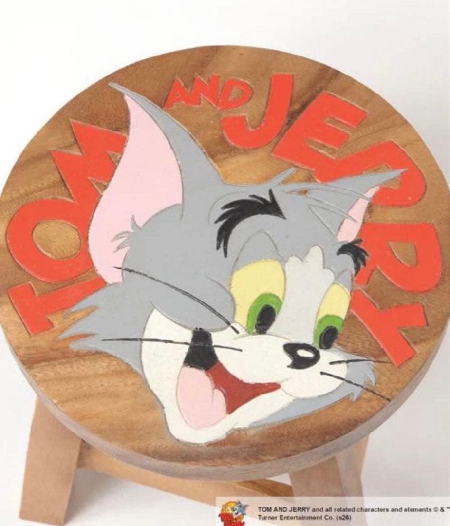 トムとジェリー　コラボウッドスツール　2点セット