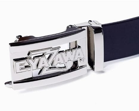 矢沢永吉 スライドレザーベルト（ロゴ）ブラック