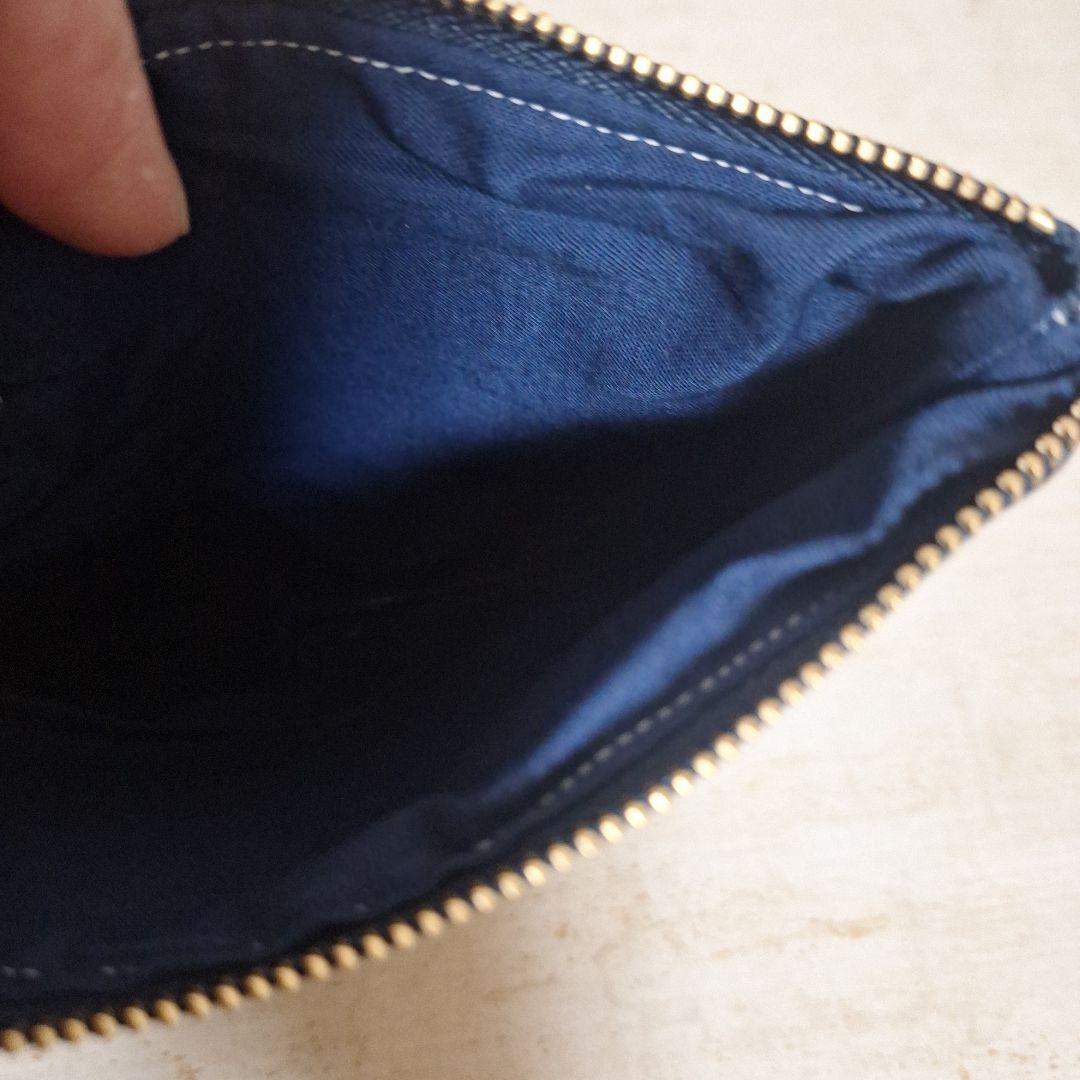 幻想的なパネル生地　ハンドメイド　まちなしバッグ　ポーチ