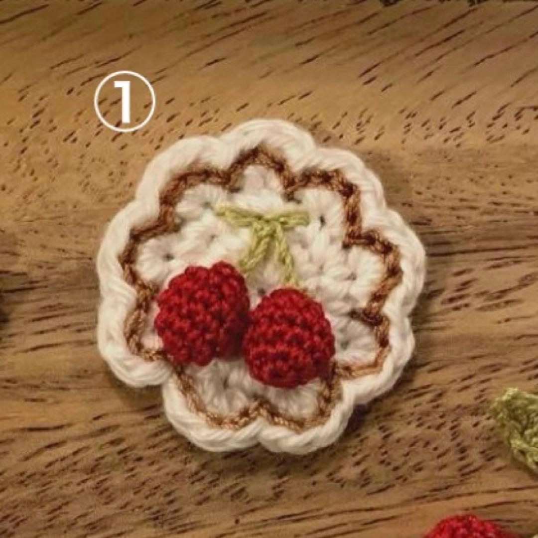 【専用ページ】レースモチーフ編み　かぎ編み　モチーフ　ベビークリップ　ワッペン