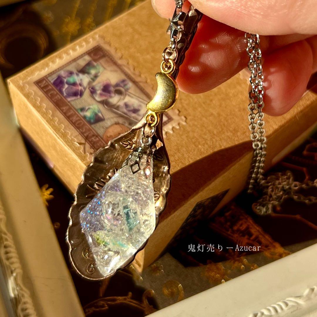 月光鉱《ムーンストーン風》標本鉱物ネックレス