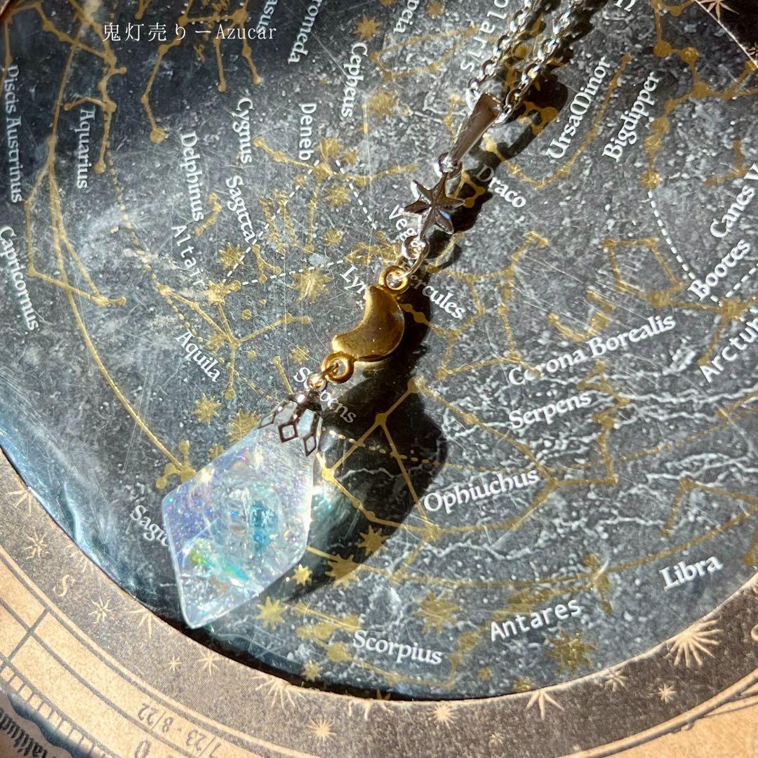 月光鉱《ムーンストーン風》標本鉱物ネックレス