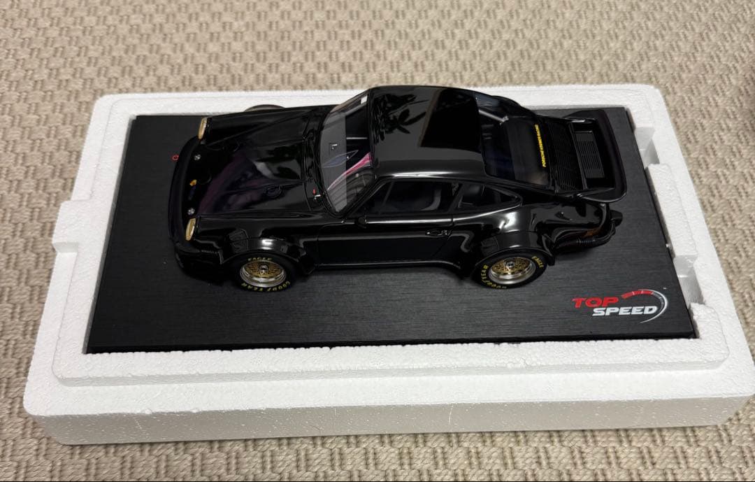 TOP SPEED ポルシェ 黒 1/18スケール