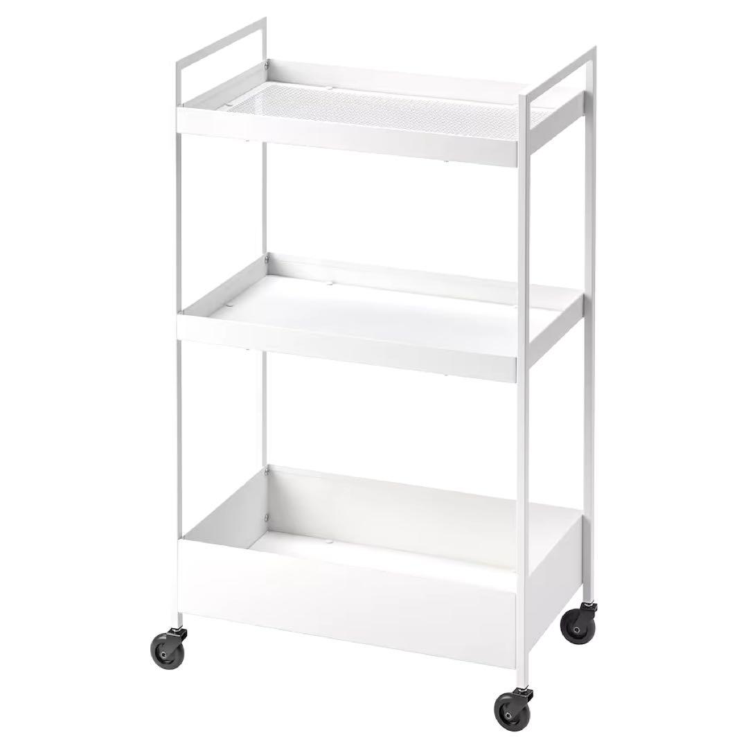 IKEA イケア　新品未使用　ニッサフォース ワゴン　ホワイト