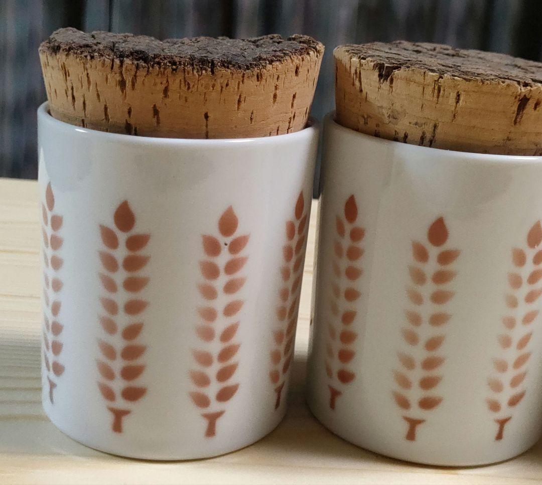 【新品未使用】倉敷意匠計画室　コルク蓋のキャニスター4個セット 小物入れ