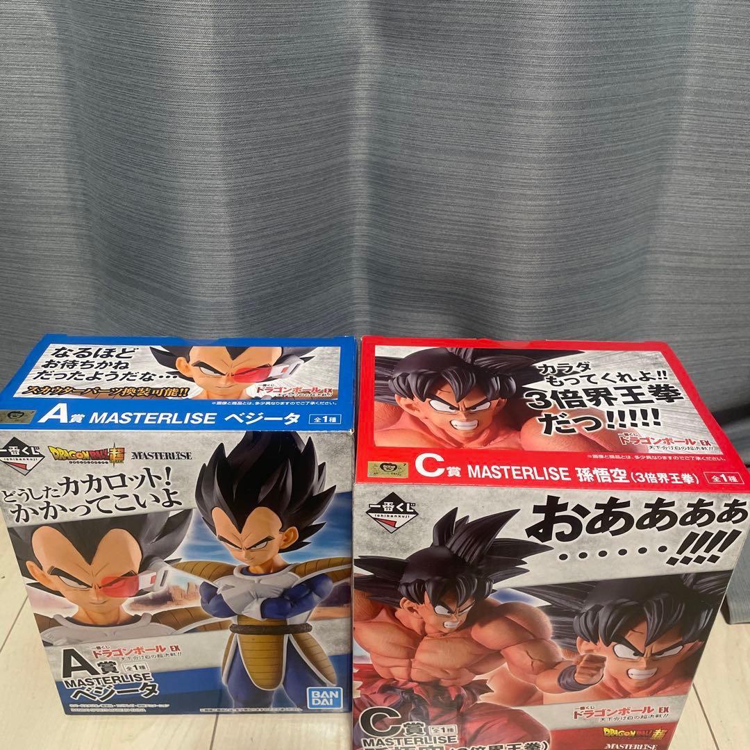 一番くじ ドラゴンボールEX 天下分け目の超決戦 A賞 ベジータ　C賞　孫悟空
