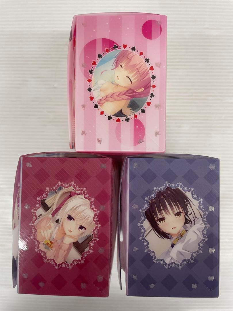 kncard75-2986 合皮製デッキケース　サプライ　まとめ売り　現状品