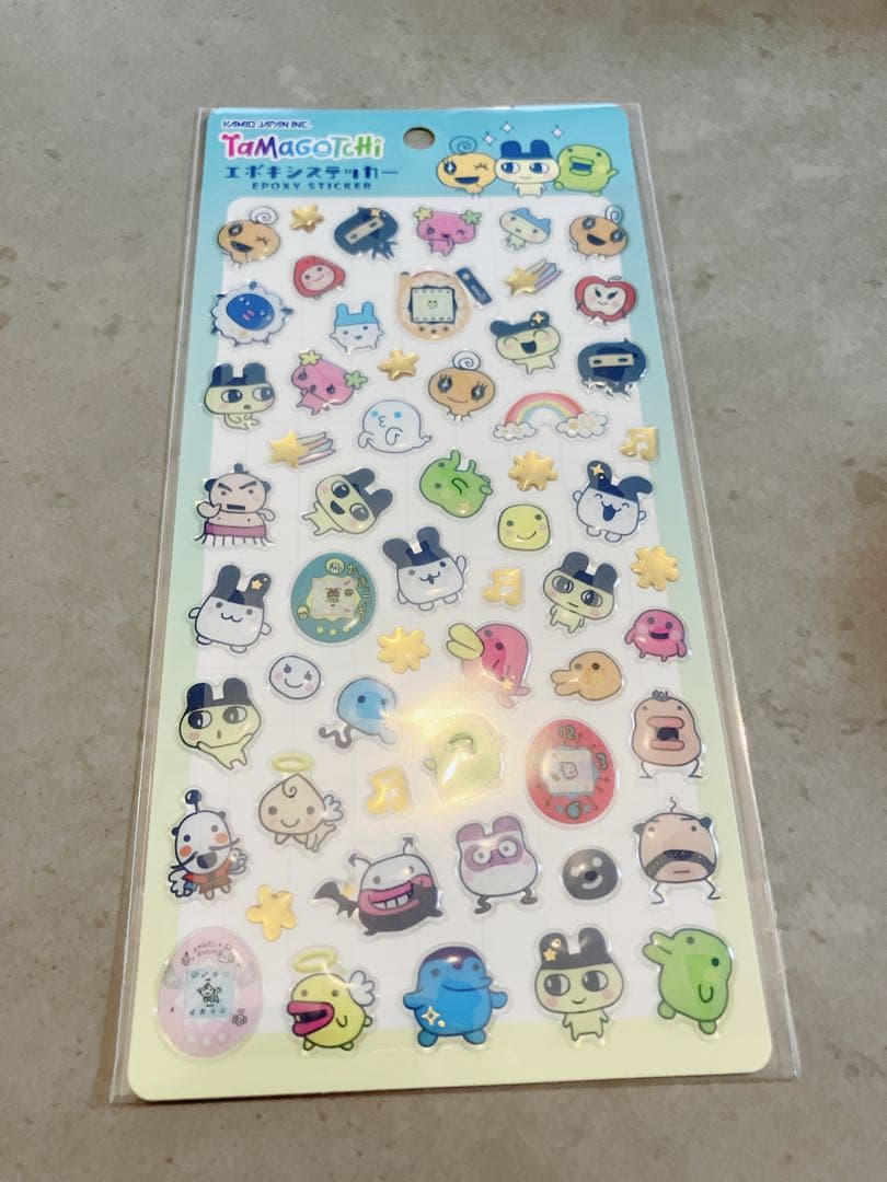 【正規品】平成はっぴーフォン　エポキシステッカー たまごっち　5枚セット