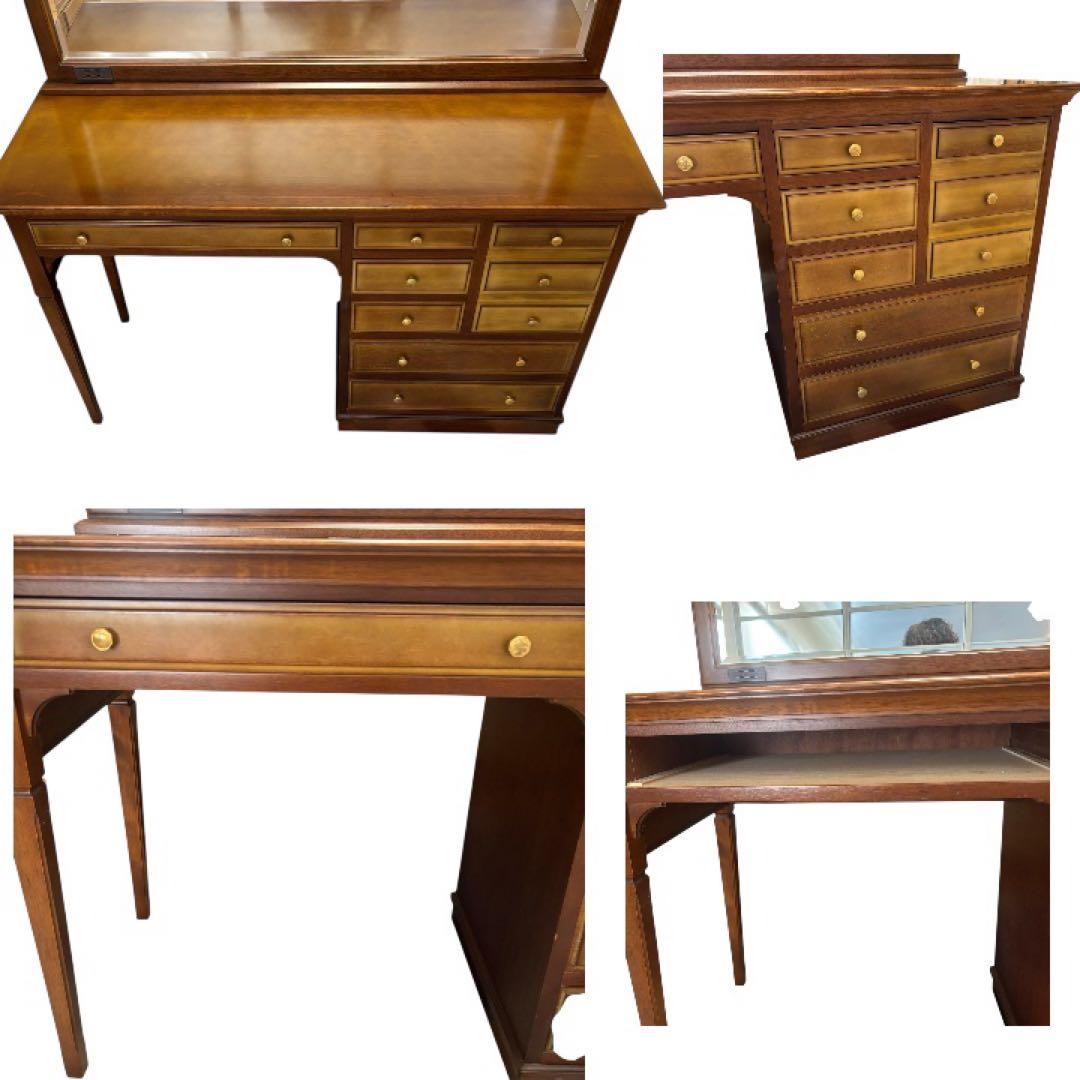 美品　maruni マルニ木工 ドレッサー 鏡台 天然木 レトロ 鏡台 高級家具