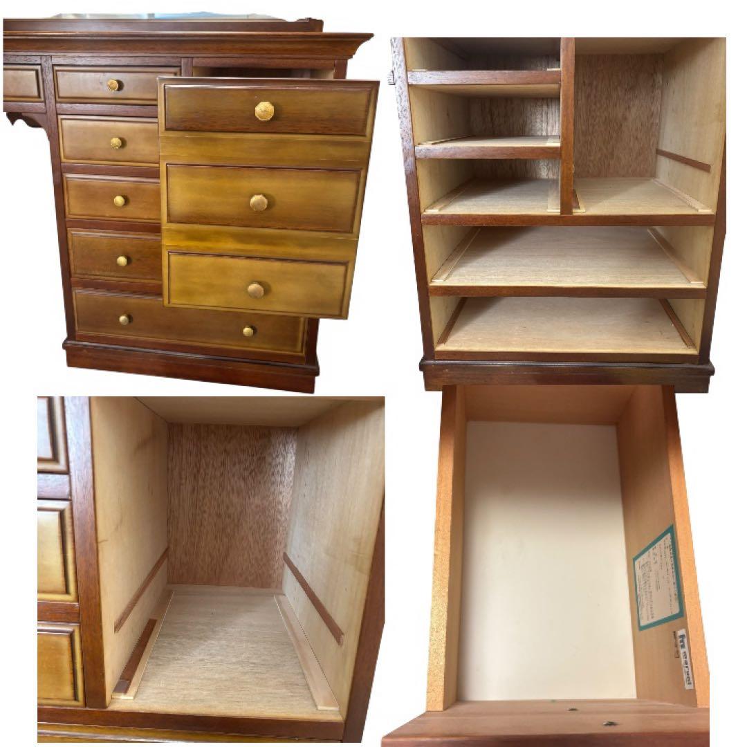 美品　maruni マルニ木工 ドレッサー 鏡台 天然木 レトロ 鏡台 高級家具