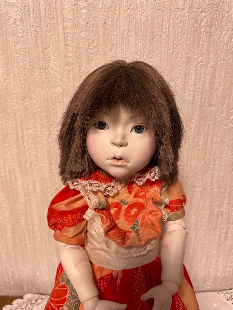 創作人形⑬（綿紗使用） ハンドメイド アンティーク着物 球体関節 女の子 ドール