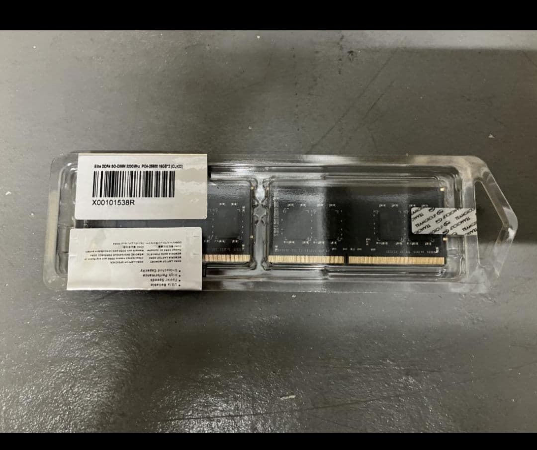 【中古】Team ノート・ミニPC用 SODIMM DDR4 16GBx2
