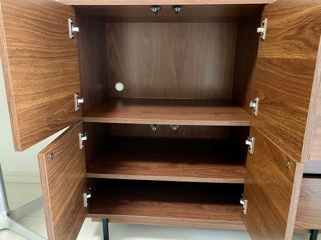 【大型家具】2月まで！ウッド調キャビネット/送料込み