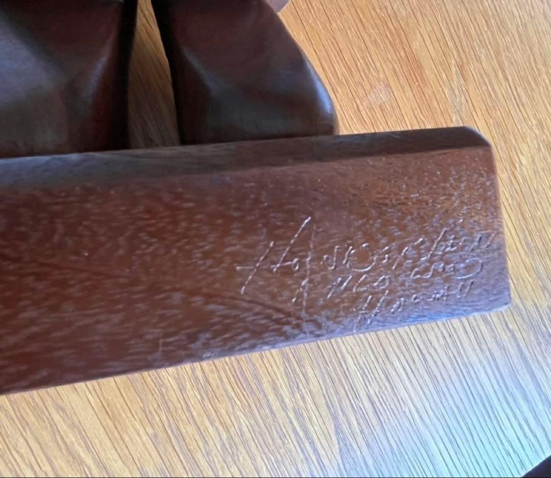 ヴィンテージ　ハワイ　TIKI ティキ　木製彫刻　高さ34cm オブジェ 置物