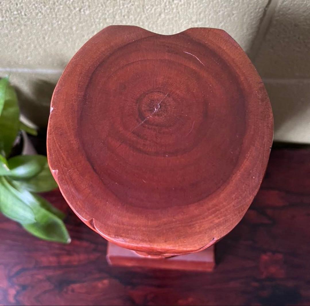 ヴィンテージ　ハワイ　TIKI ティキ　木製彫刻　高さ34cm オブジェ 置物