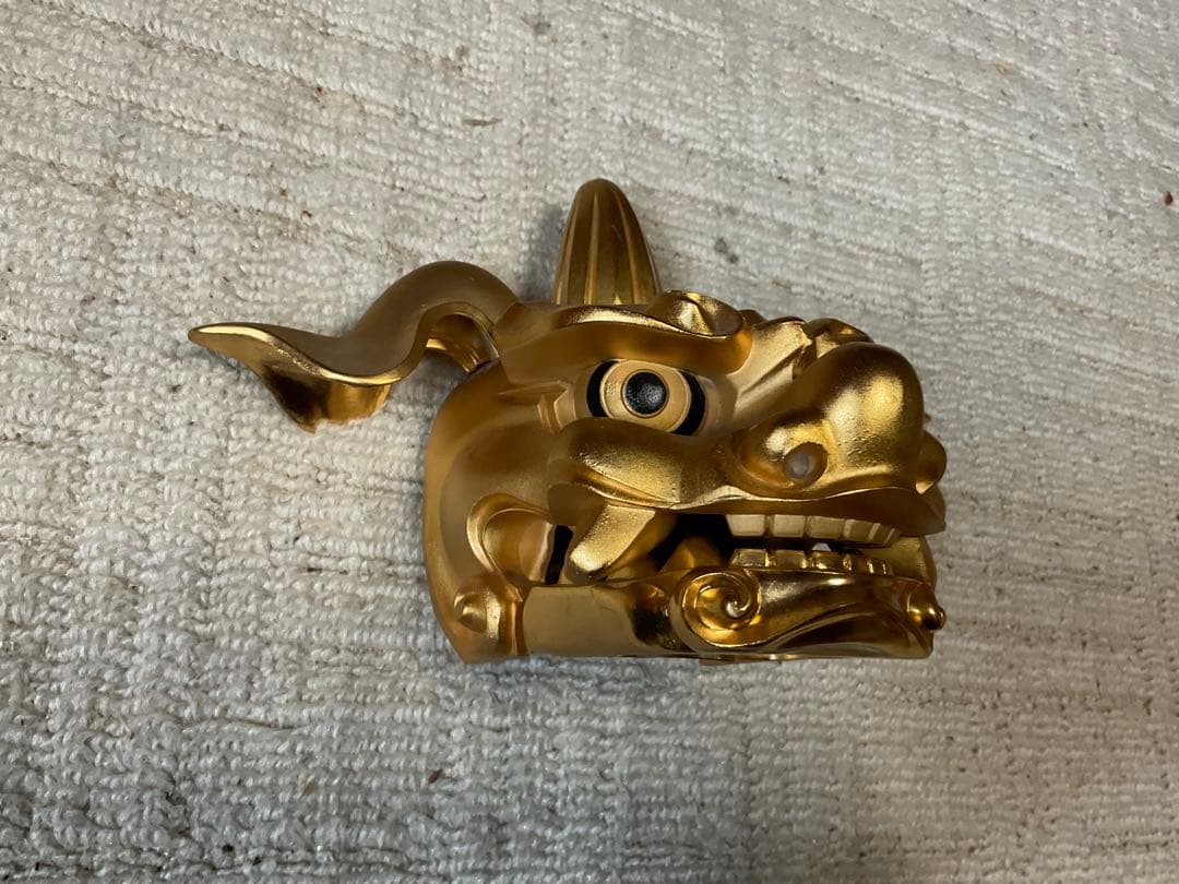 金の越後獅子　【24k GP 口が大きく開きます　ケース無し　現状渡し】。