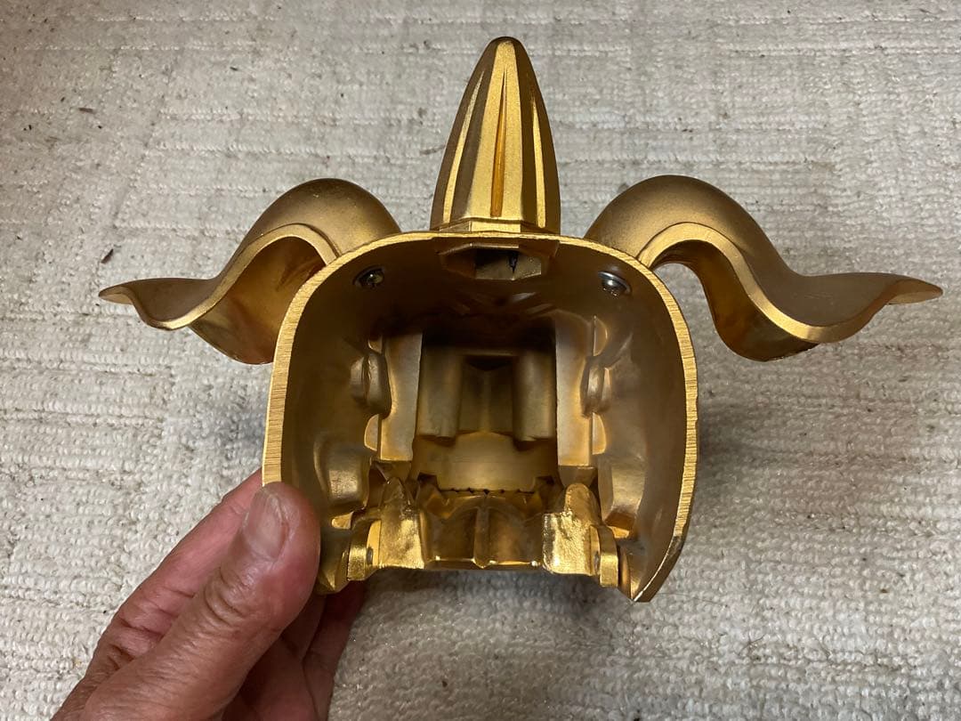 金の越後獅子　【24k GP 口が大きく開きます　ケース無し　現状渡し】。