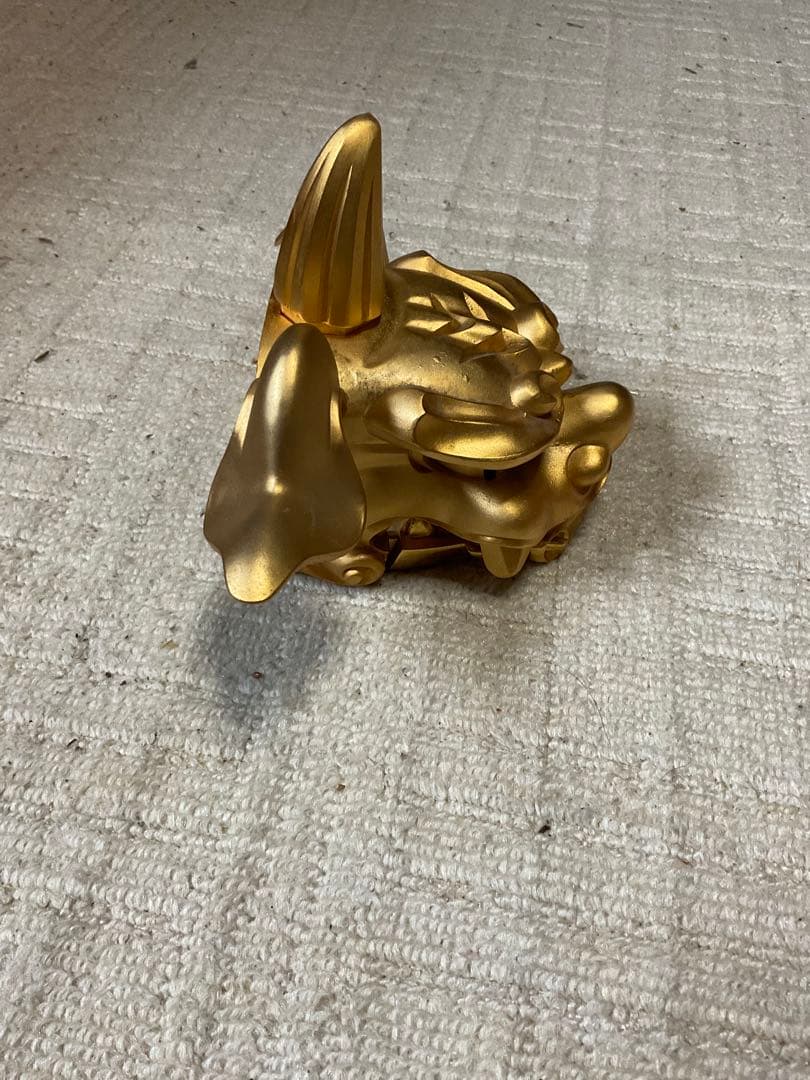 金の越後獅子　【24k GP 口が大きく開きます　ケース無し　現状渡し】。