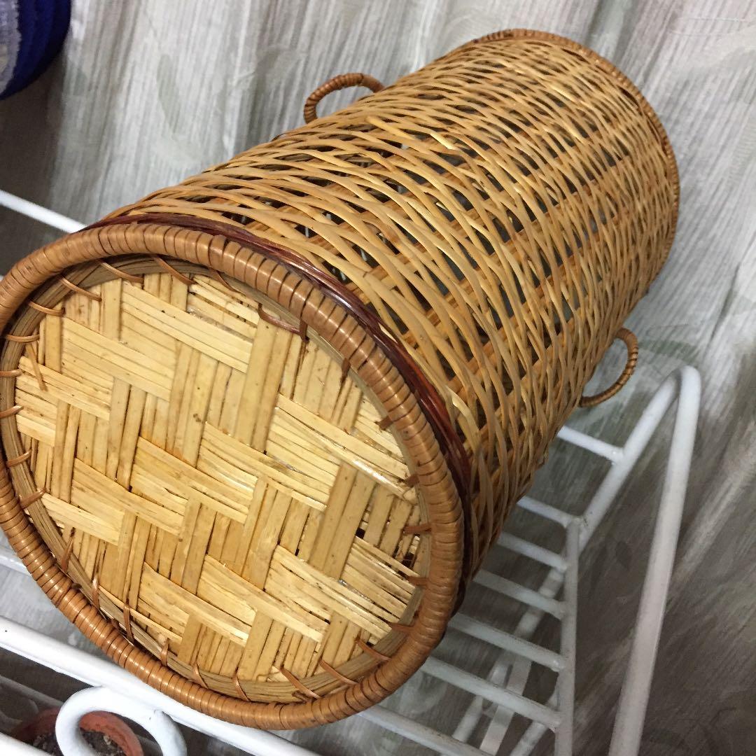 カゴ バスケット かご 竹籠 *