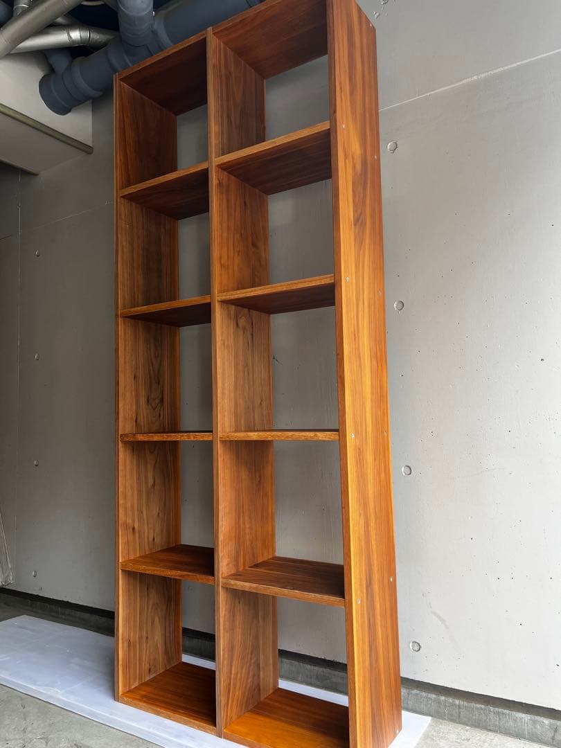 azushu★無印スタッキングシェルフセット・５段×3列ウォールナット材