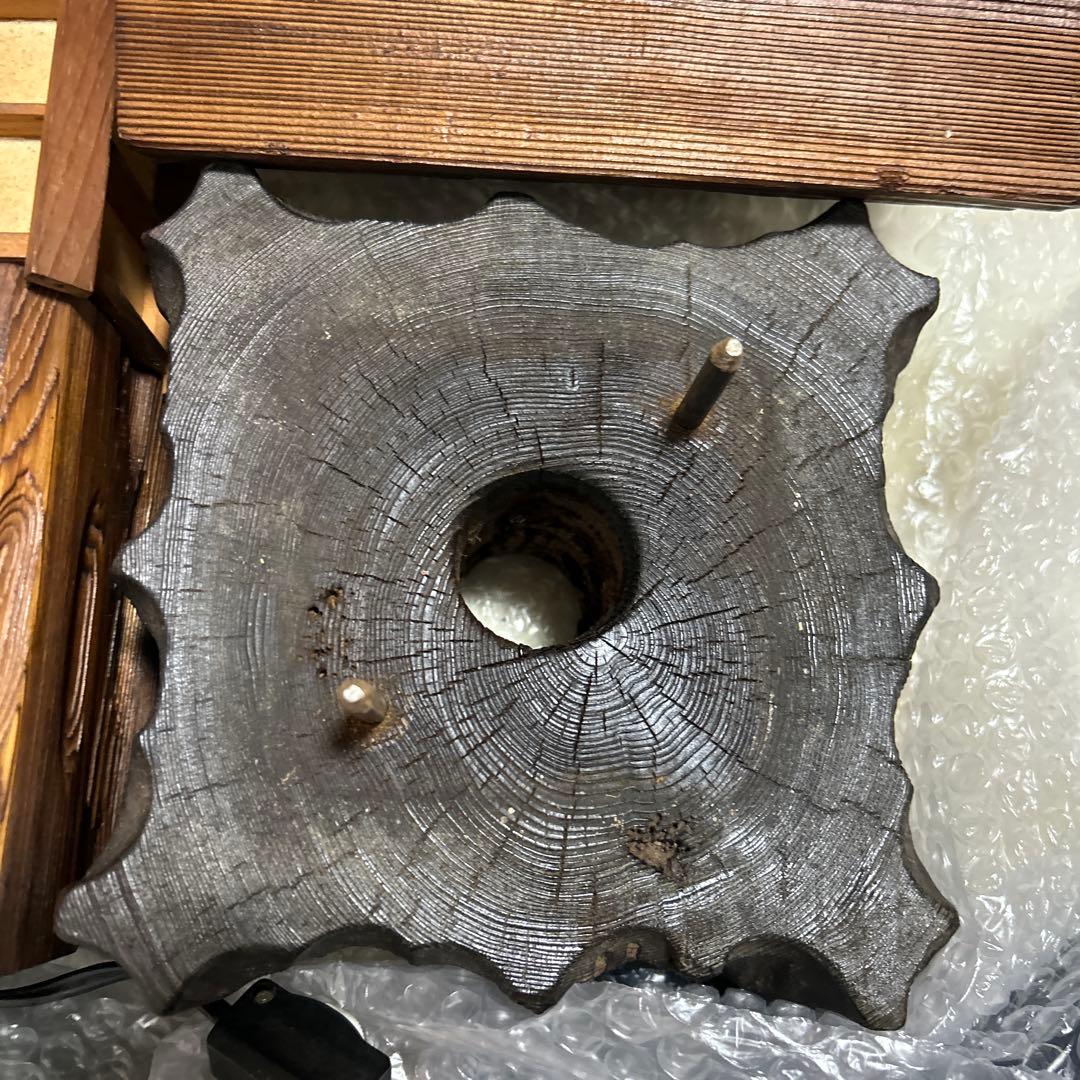 灯籠　秋田杉　和風照明 高さ60センチ　和風行灯照明 天然木　骨董品