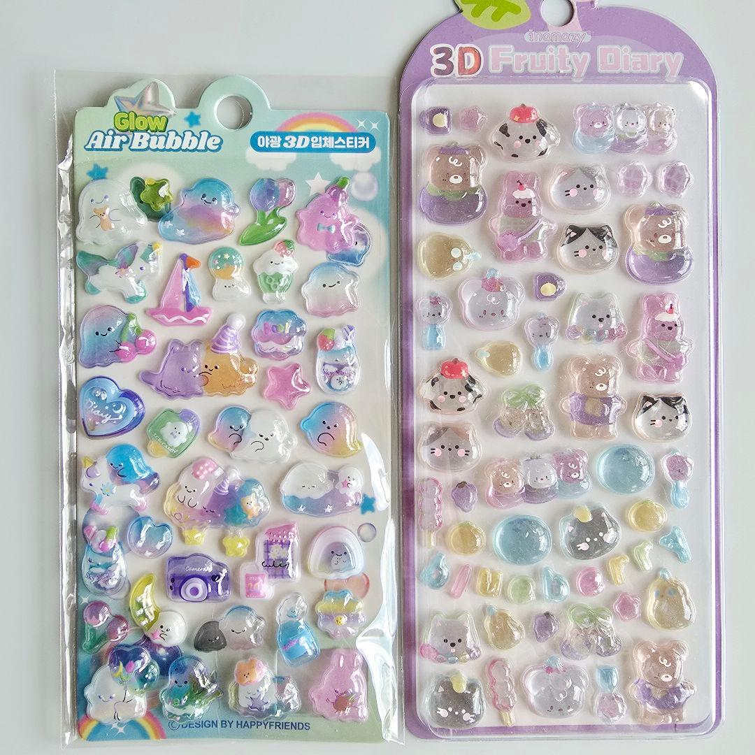 韓国シール ドロップシール 3Dシール セット