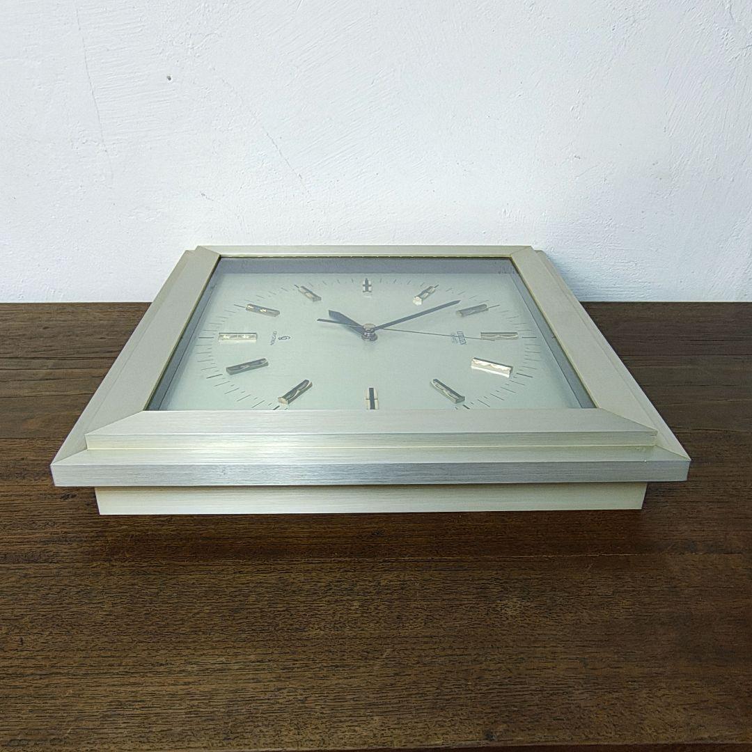 【CITIZEN】ウォールクロック 掛時計 アルミフレーム モダンデザイン