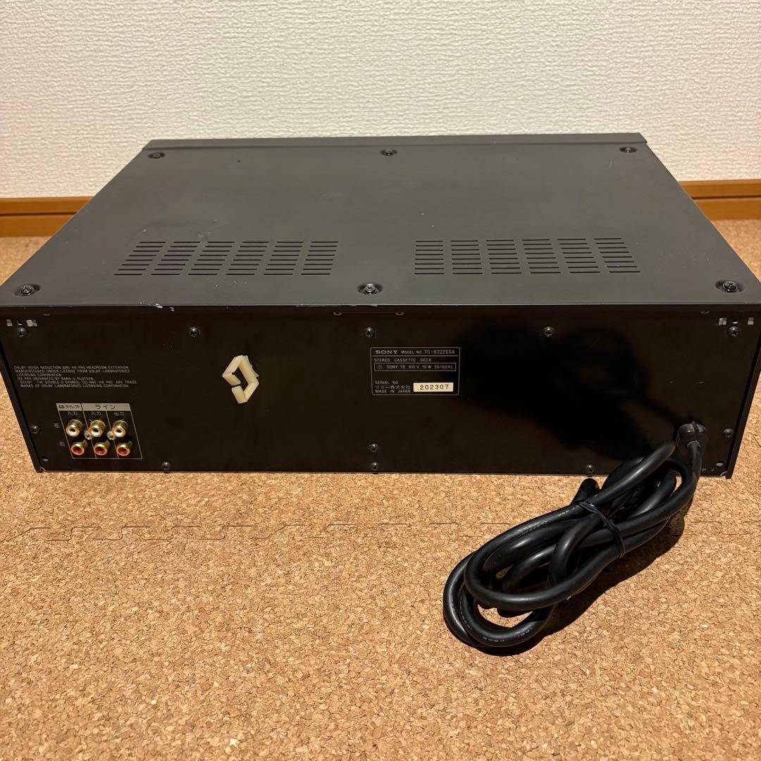 【現状品】SONY ソニー 3ヘッドカセットデッキ TC-K222ESA