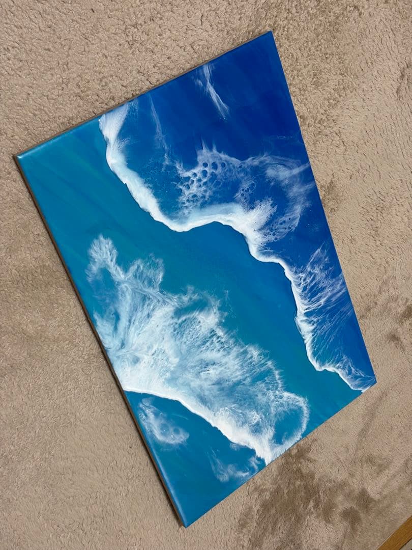 レジンアート　海　波