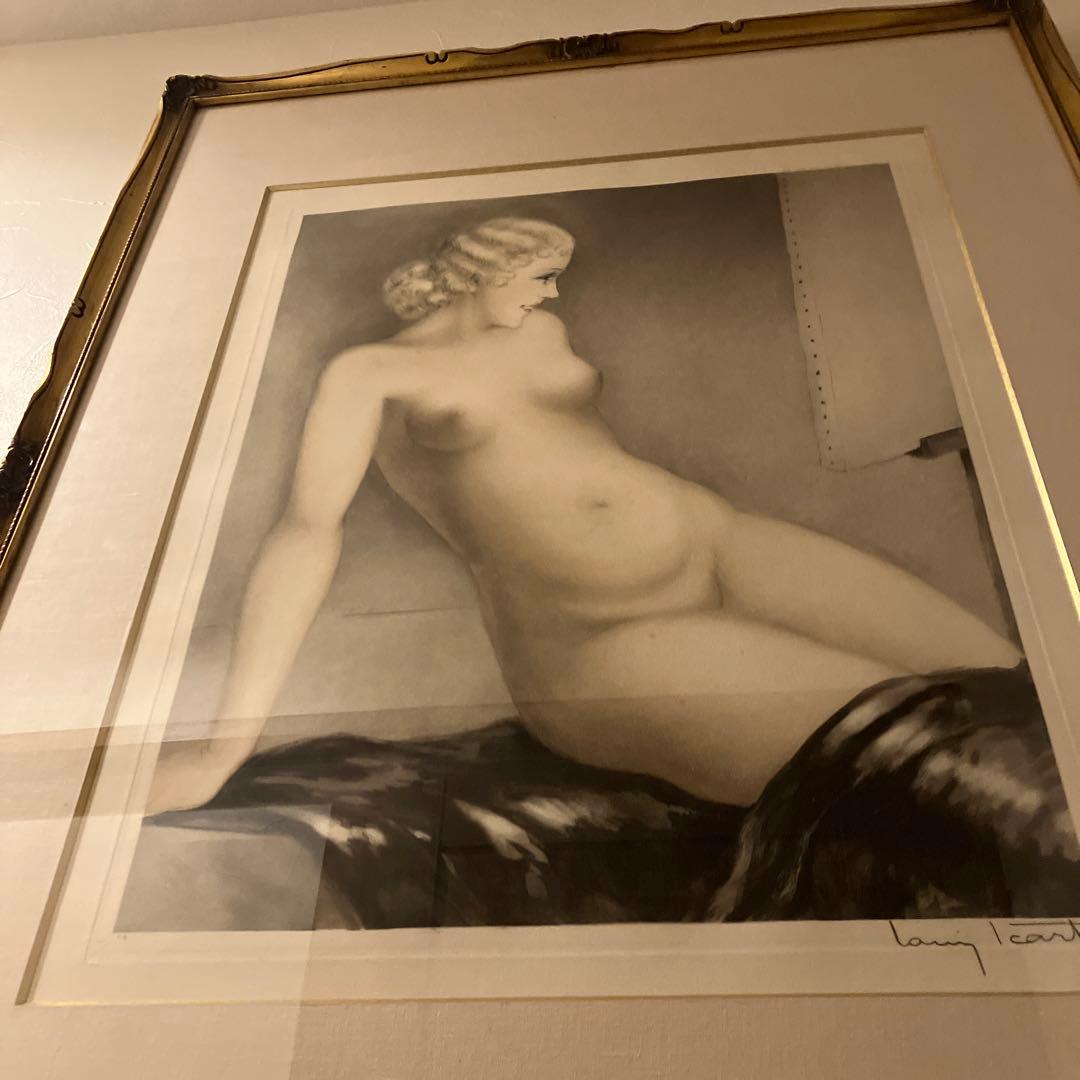 ルイ・イカールLOUIS ICART［モデル-I ］エッチング(銅版画)手彩色