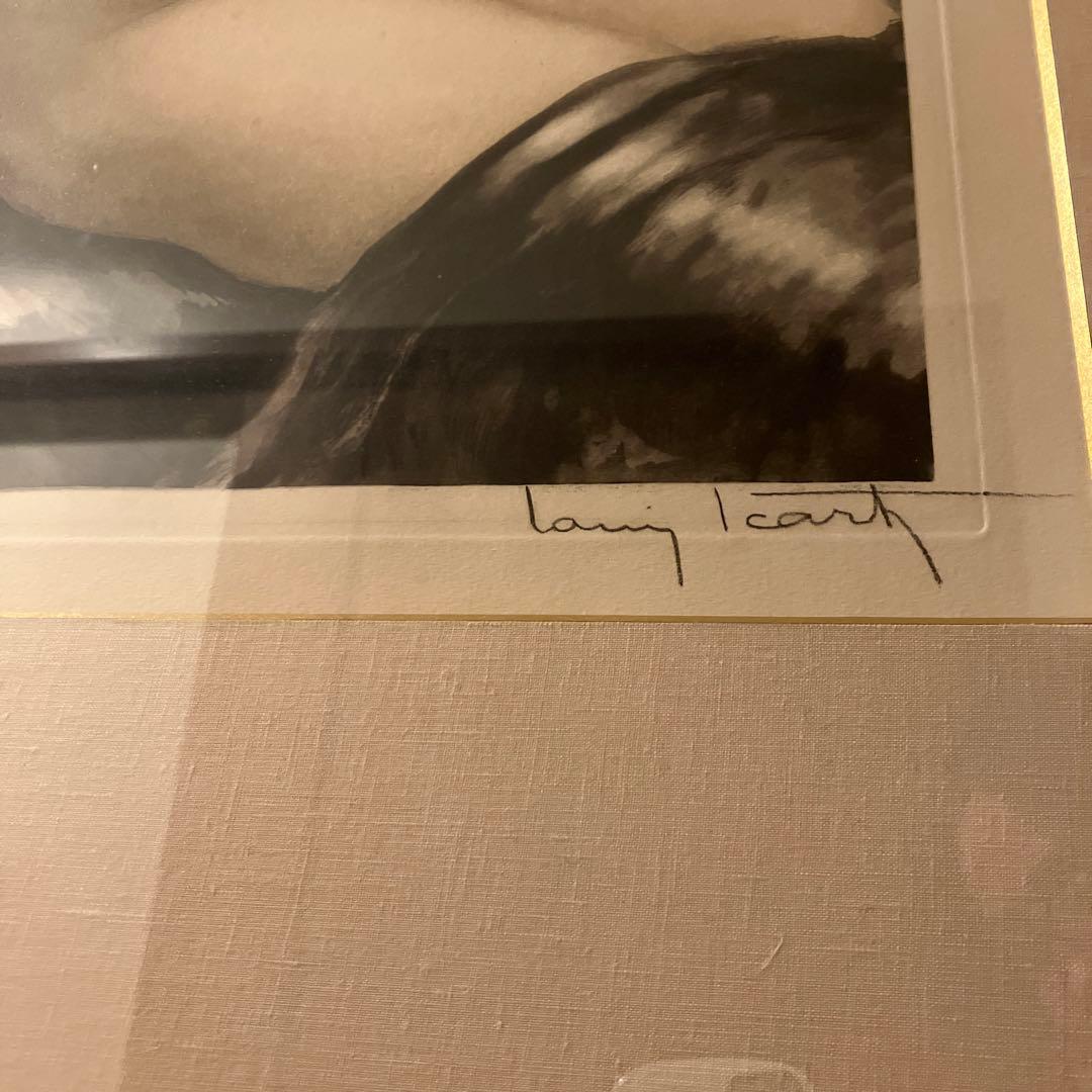 ルイ・イカールLOUIS ICART［モデル-I ］エッチング(銅版画)手彩色