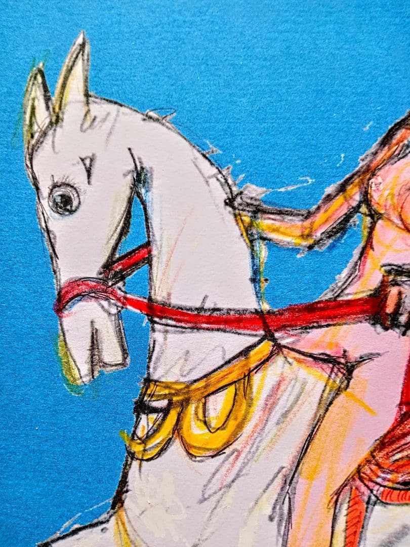 ＃馬に乗った女性の人物画