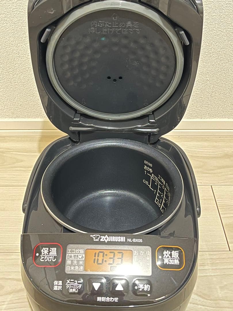 象印 NL-BX05 マイコン炊飯ジャー 22年製 ブラック 3合炊き
