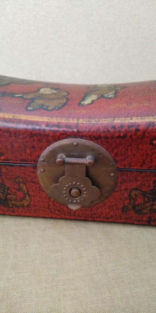 中国骨董 唐子 枕箱 アンティーク