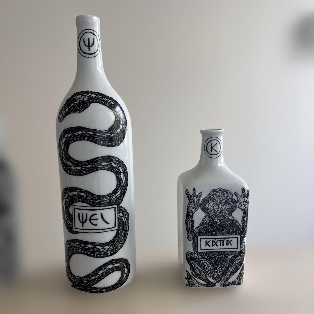 希少　フランス製　VIREBENT フラワーベース（4点セット売り）