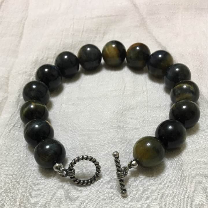 メンズ青虎目ブレスレット