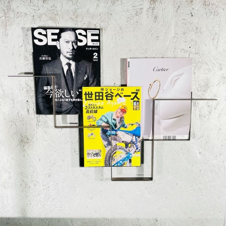 ブックホルダー　アイアン　マガジンラック　ウォールラック　雑誌