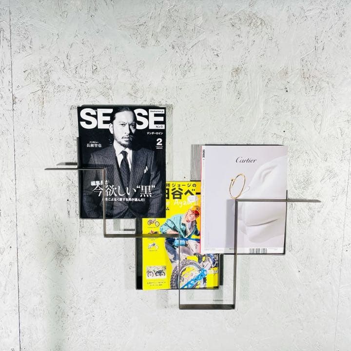 ブックホルダー　アイアン　マガジンラック　ウォールラック　雑誌